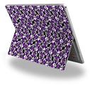 Splatter Girly Skull Purple - Decal Style Vinyl Skin (fits Microsoft Surface Pro 4)