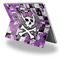 Princess Skull Purple - Decal Style Vinyl Skin (fits Microsoft Surface Pro 4)