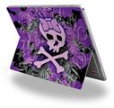 Purple Girly Skull - Decal Style Vinyl Skin (fits Microsoft Surface Pro 4)