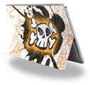 Cartoon Skull Orange - Decal Style Vinyl Skin (fits Microsoft Surface Pro 4)