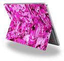 Pink Plaid Graffiti - Decal Style Vinyl Skin (fits Microsoft Surface Pro 4)