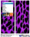 iPod Nano 4G Skin - Purple Leopard