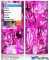 iPod Nano 4G Skin - Pink Plaid Graffiti
