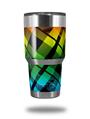 WraptorSkinz Skin Wrap compatible with RTIC 30oz ORIGINAL 2017 AND OLDER Tumblers Rainbow Plaid (TUMBLER NOT INCLUDED)