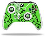 WraptorSkinz Decal Skin Wrap Set works with 2016 and newer XBOX One S / X Controller Ripped Fishnets Green (CONTROLLER NOT INCLUDED)