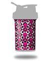 Decal Style Skin Wrap works with Blender Bottle 22oz ProStak Pink Skulls and Stars (BOTTLE NOT INCLUDED)