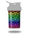 Decal Style Skin Wrap works with Blender Bottle 22oz ProStak Love Heart Checkers Rainbow (BOTTLE NOT INCLUDED)