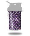 Decal Style Skin Wrap works with Blender Bottle 22oz ProStak Splatter Girly Skull Purple (BOTTLE NOT INCLUDED)