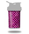 Decal Style Skin Wrap works with Blender Bottle 22oz ProStak Pink Checkerboard Sketches (BOTTLE NOT INCLUDED)