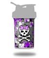 Decal Style Skin Wrap works with Blender Bottle 22oz ProStak Purple Princess Skull (BOTTLE NOT INCLUDED)