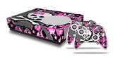 WraptorSkinz Decal Skin Wrap Set works with 2016 and newer XBOX One S Console and 2 Controllers Pink Bow Skull