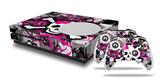 WraptorSkinz Decal Skin Wrap Set works with 2016 and newer XBOX One S Console and 2 Controllers Splatter Girly Skull