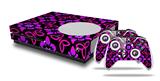WraptorSkinz Decal Skin Wrap Set works with 2016 and newer XBOX One S Console and 2 Controllers Pink Floral