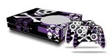 WraptorSkinz Decal Skin Wrap Set works with 2016 and newer XBOX One S Console and 2 Controllers Skulls and Stripes 6