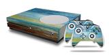 WraptorSkinz Decal Skin Wrap Set works with 2016 and newer XBOX One S Console and 2 Controllers Landscape Abstract Beach