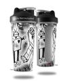 Decal Style Skin Wrap works with Blender Bottle 28oz Robot Love (BOTTLE NOT INCLUDED)