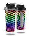 Decal Style Skin Wrap works with Blender Bottle 28oz Love Heart Checkers Rainbow (BOTTLE NOT INCLUDED)