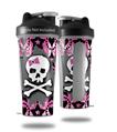 Decal Style Skin Wrap works with Blender Bottle 28oz Pink Bow Skull (BOTTLE NOT INCLUDED)