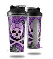 Decal Style Skin Wrap works with Blender Bottle 28oz Purple Girly Skull (BOTTLE NOT INCLUDED)