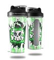 Decal Style Skin Wrap works with Blender Bottle 28oz Cartoon Skull Green (BOTTLE NOT INCLUDED)
