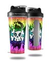 Decal Style Skin Wrap works with Blender Bottle 28oz Cartoon Skull Rainbow (BOTTLE NOT INCLUDED)