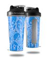 Decal Style Skin Wrap works with Blender Bottle 28oz Skull Sketches Blue (BOTTLE NOT INCLUDED)