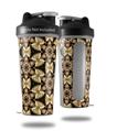Decal Style Skin Wrap works with Blender Bottle 28oz Leave Pattern 1 Brown (BOTTLE NOT INCLUDED)