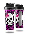 Decal Style Skin Wrap works with Blender Bottle 28oz Pink Zebra Skull (BOTTLE NOT INCLUDED)