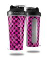 Decal Style Skin Wrap works with Blender Bottle 28oz Pink Checkerboard Sketches (BOTTLE NOT INCLUDED)