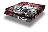 Vinyl Decal Skin Wrap compatible with Sony PlayStation 4 Slim Console Skull Splatter (PS4 NOT INCLUDED)