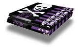Vinyl Decal Skin Wrap compatible with Sony PlayStation 4 Slim Console Skulls and Stripes 6 (PS4 NOT INCLUDED)