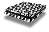 Vinyl Decal Skin Wrap compatible with Sony PlayStation 4 Slim Console Skull Checkerboard (PS4 NOT INCLUDED)