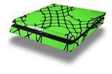 Vinyl Decal Skin Wrap compatible with Sony PlayStation 4 Slim Console Ripped Fishnets Green (PS4 NOT INCLUDED)