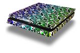 Vinyl Decal Skin Wrap compatible with Sony PlayStation 4 Slim Console Splatter Girly Skull Rainbow (PS4 NOT INCLUDED)