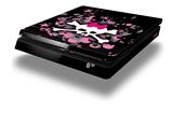 Vinyl Decal Skin Wrap compatible with Sony PlayStation 4 Slim Console Scene Skull Splatter (PS4 NOT INCLUDED)