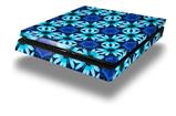 Vinyl Decal Skin Wrap compatible with Sony PlayStation 4 Slim Console Daisies Blue (PS4 NOT INCLUDED)