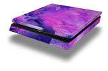 Vinyl Decal Skin Wrap compatible with Sony PlayStation 4 Slim Console Painting Purple Splash (PS4 NOT INCLUDED)