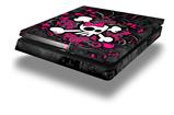 Vinyl Decal Skin Wrap compatible with Sony PlayStation 4 Slim Console Girly Skull Bones (PS4 NOT INCLUDED)
