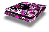 Vinyl Decal Skin Wrap compatible with Sony PlayStation 4 Slim Console Pink Star Splatter (PS4 NOT INCLUDED)