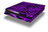 Vinyl Decal Skin Wrap compatible with Sony PlayStation 4 Slim Console Purple Zebra (PS4 NOT INCLUDED)