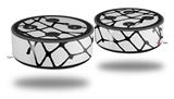 Skin Wrap Decal Set 2 Pack for Amazon Echo Dot 2 - Ripped Fishnets (2nd Generation ONLY - Echo NOT INCLUDED)