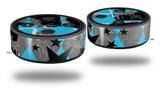 Skin Wrap Decal Set 2 Pack for Amazon Echo Dot 2 - SceneKid Blue (2nd Generation ONLY - Echo NOT INCLUDED)