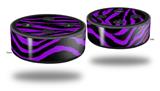 Skin Wrap Decal Set 2 Pack for Amazon Echo Dot 2 - Purple Zebra (2nd Generation ONLY - Echo NOT INCLUDED)