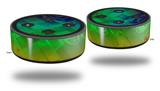 Skin Wrap Decal Set 2 Pack for Amazon Echo Dot 2 - Rainbow Butterflies (2nd Generation ONLY - Echo NOT INCLUDED)