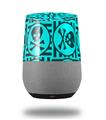 Decal Style Skin Wrap for Google Home Original - Skull Patch Pattern Blue (GOOGLE HOME NOT INCLUDED)
