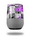 Decal Style Skin Wrap for Google Home Original - Purple Checker Skull Splatter (GOOGLE HOME NOT INCLUDED)