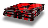 Vinyl Decal Skin Wrap compatible with Sony PlayStation 4 Pro Console Emo Star Heart (PS4 NOT INCLUDED)