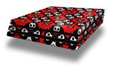 Vinyl Decal Skin Wrap compatible with Sony PlayStation 4 Pro Console Goth Punk Skulls (PS4 NOT INCLUDED)