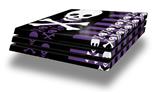 Vinyl Decal Skin Wrap compatible with Sony PlayStation 4 Pro Console Skulls and Stripes 6 (PS4 NOT INCLUDED)