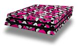 Vinyl Decal Skin Wrap compatible with Sony PlayStation 4 Pro Console Pink Skulls and Stars (PS4 NOT INCLUDED)